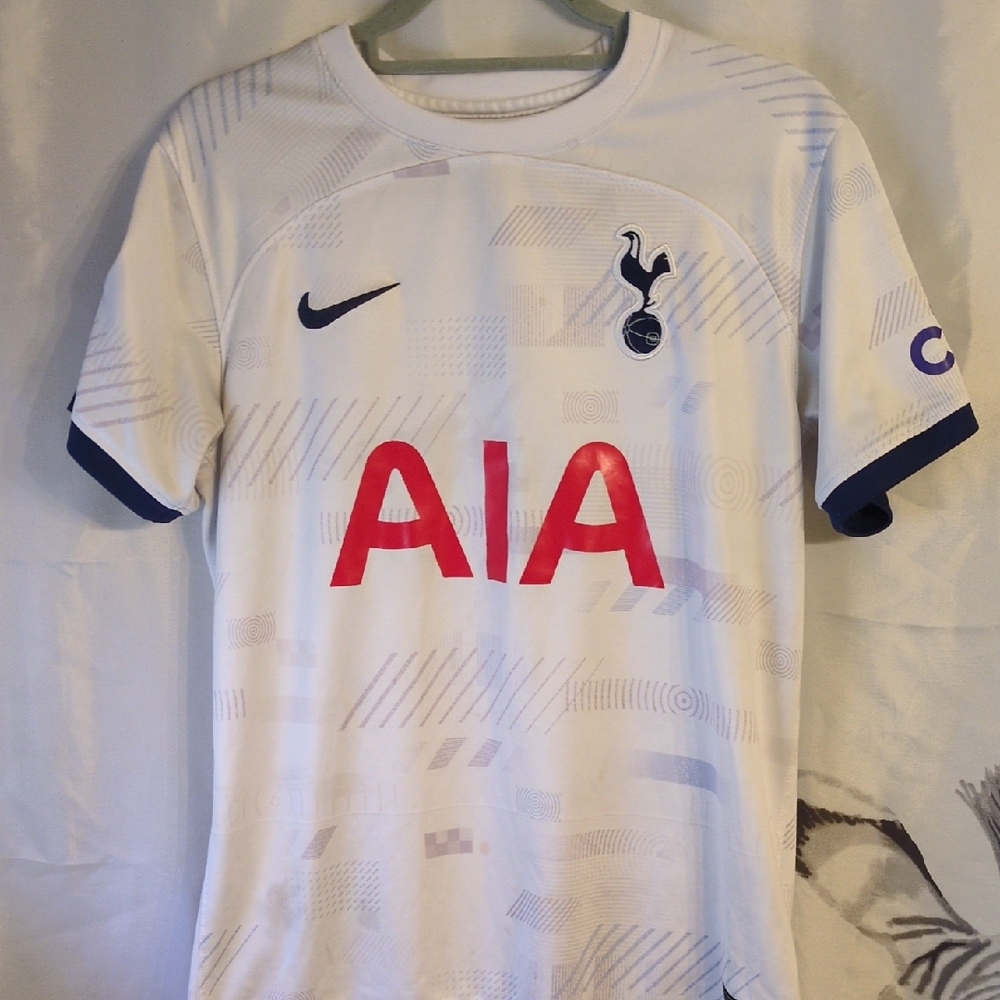 Nike White and Red Soccer Jersey